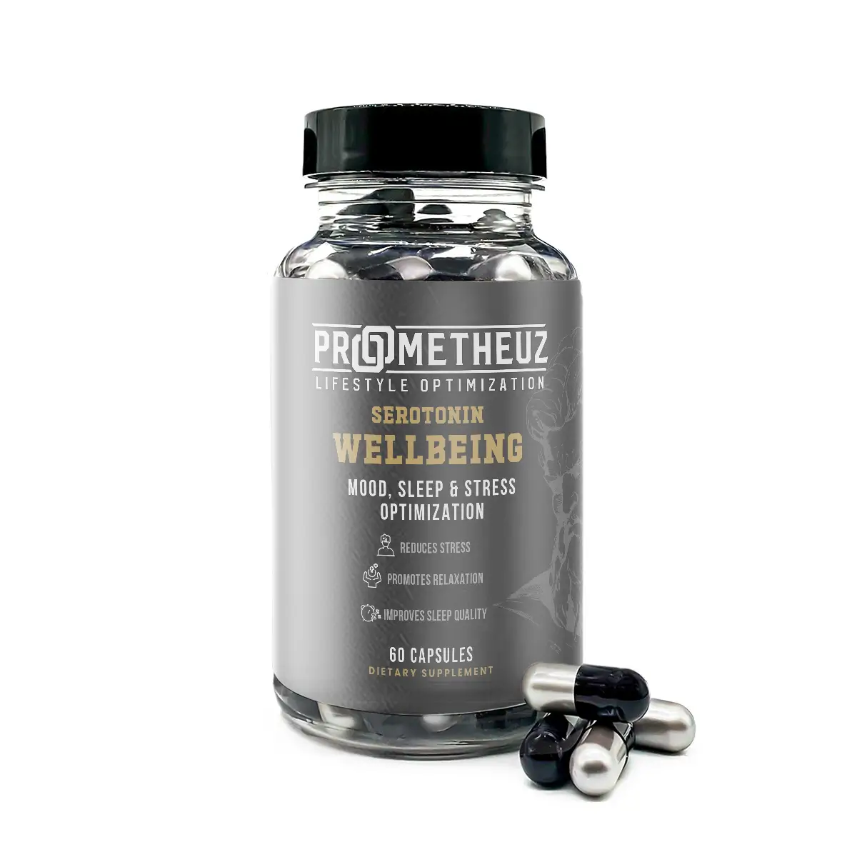 Serotonin Wellbeing - Mood, Sleep & Stress Optimization 1 Prometheuz_Serotonin Wellbeing for sale in USA
