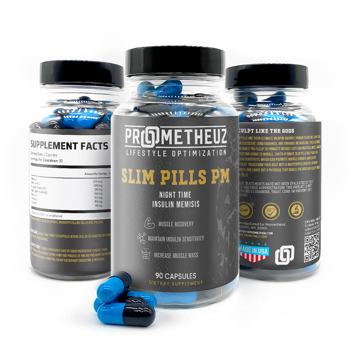 Slim Pills PM – Night Time Weight Loss 2 slim pills night time insulin memisis supplement for sale in USA